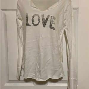 ZADIG&VOLTAIRE LOVE logo long sleeve Tee